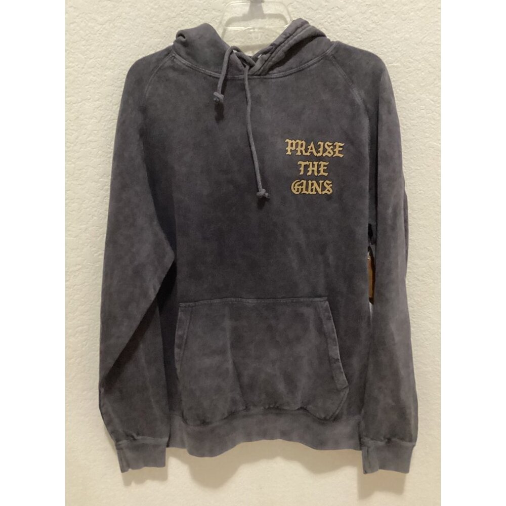 Lane Seven Vintage-Style Hoodie With "Praise The Guns" Design Size L